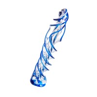 Нереалистичный фаллоимитатор Sexus Glass, стекло, прозрачный, 18,5 см