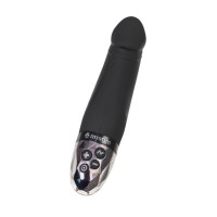 Вибратор Mystim Real Deal Neal с электростимуляцией, силикон, черный, 16,5 см