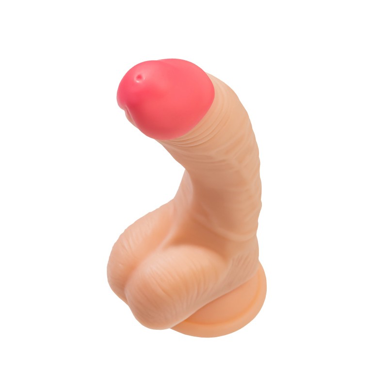 Реалистичный фаллоимитатор RealStick Nude Nash, PVC, телесный, 18 см