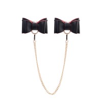 Бондажный набор Toyfa Theatre Bow-tie, PU-кожа, черный