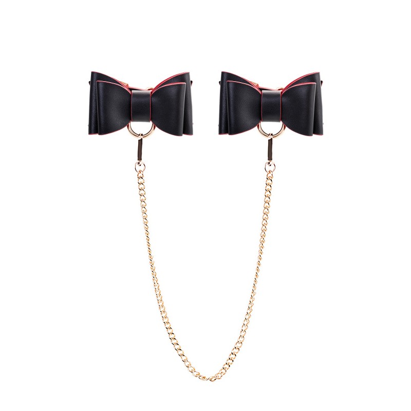 Бондажный набор Toyfa Theatre Bow-tie, PU-кожа, черный