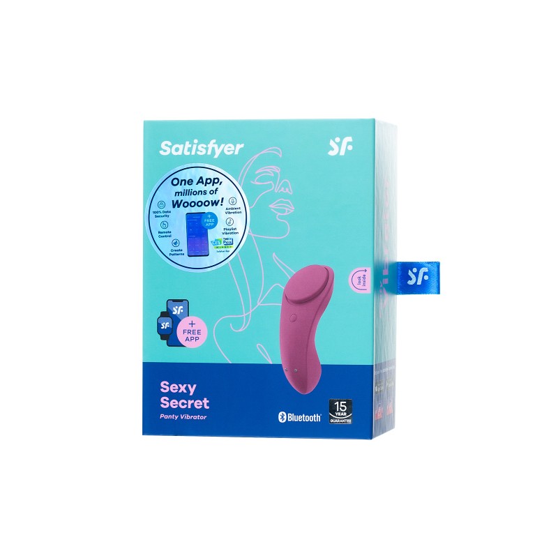 Вибромассажер Satisfyer Sexy Secret, Силикон, Красный, 8,5 см