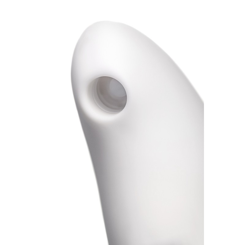 Вакуум-волновой стимулятор клитора с вибрацией Satisfyer Vulva Lover 2, силикон, белый, 11,9 см