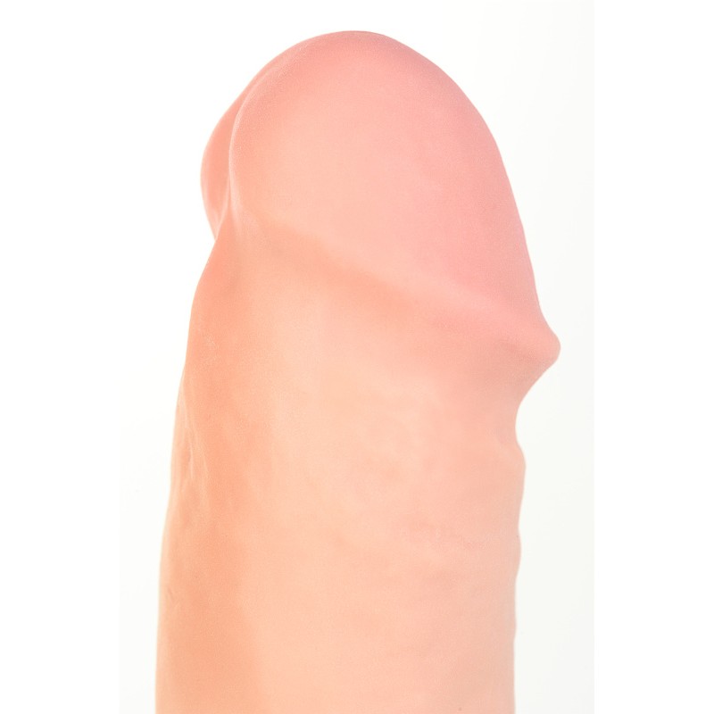 Реалистичный вибратор RealStick Elite Vibro, TPR, телесный, 7 режимов вибрации, 18 см