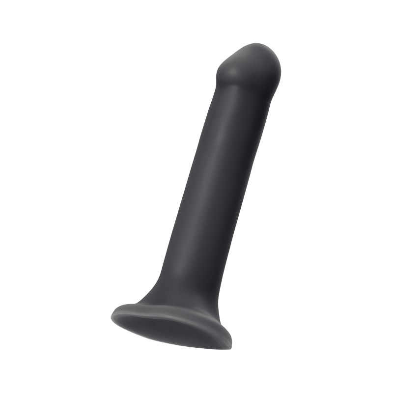 Ремневой нереалистичный страпон на присоске Strap-on-me, XL, силикон, черный, 20 см