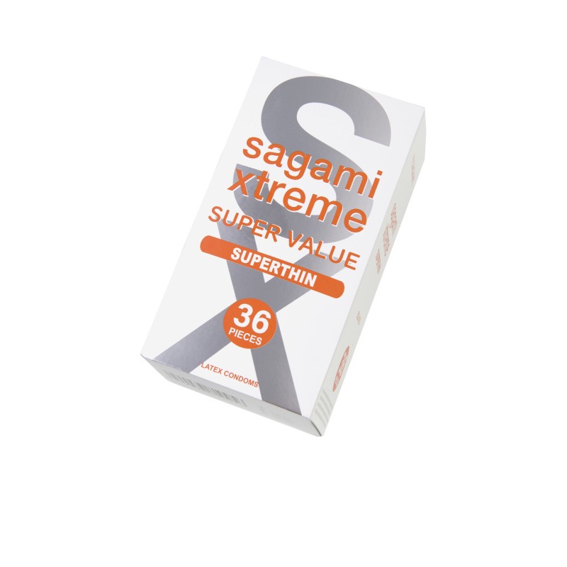 Презервативы Sagami, xtreme, 0.04, латекс, 19 см, 5,4 см, 36 шт.