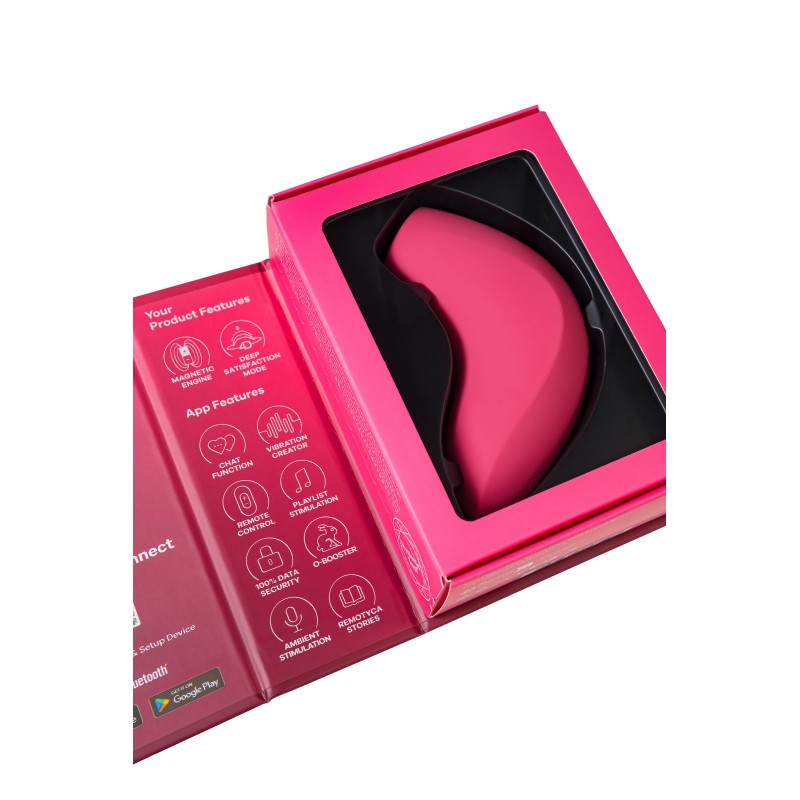 Вакуум-волновой стимулятор клитора Satisfyer Magnetic Deep Pulse, силикон, розовый, 11,6 см