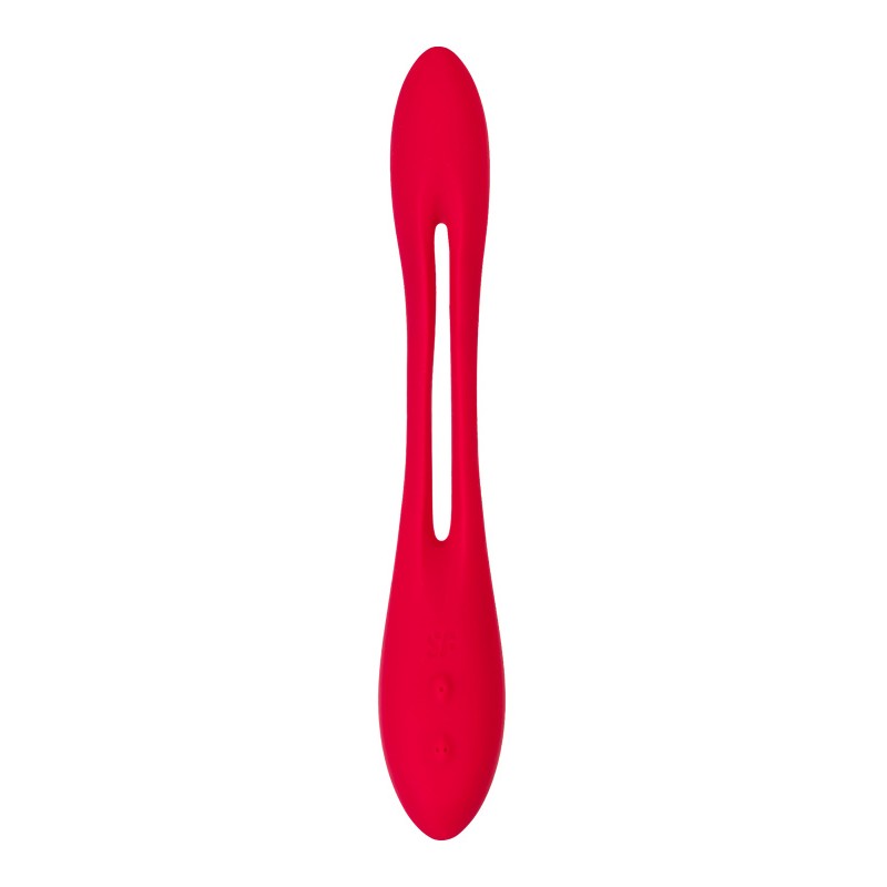 Гибкий вибратор с фиксацией формы Satisfyer Elastic Joy, красный, 20 см