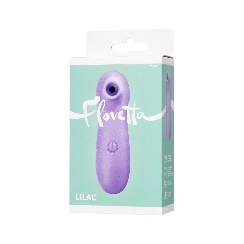 Вакуум-волновой стимулятор клитора Flovetta LILAC, ABS пластик, фиолетовый, 12,5 см