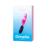 Массажер 3 в 1 Eromantica Ornella, розовый, силикон, 21,5 см