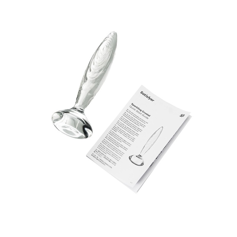 Фаллоимитатор Satisfyer Sparkling, стекло, прозрачный, 21 см