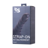 Насадка для страпона RealStick Strap-On Axel, PVC, тёмно-серый, 17,5 см