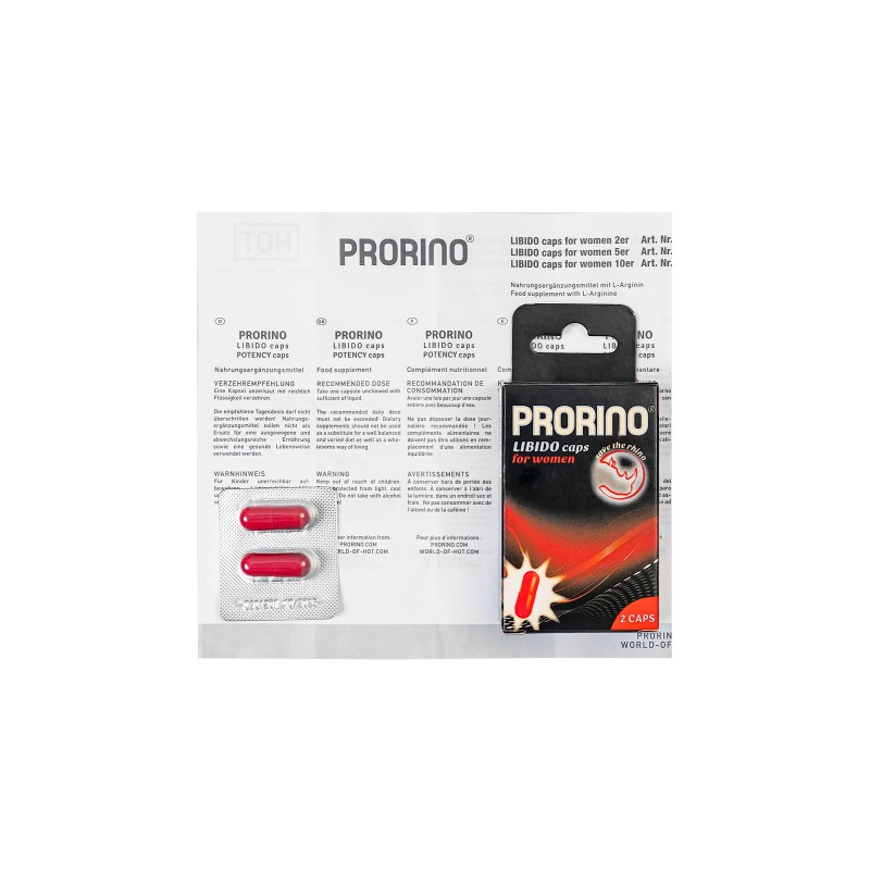 Энергетические капсулы Ero Prorino black line Libido для женщин, 2 шт.