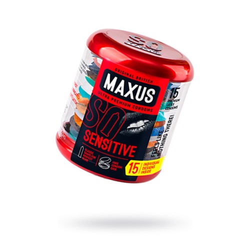 Презервативы Maxus, ультратонкие, латекс, железный кейс, 15 шт.