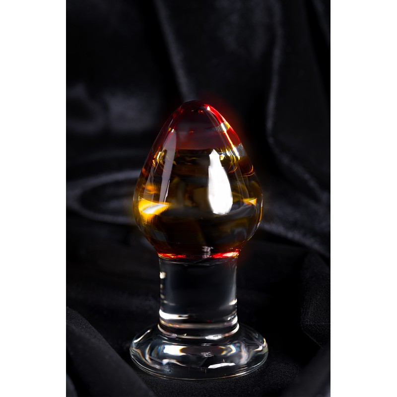 Анальная втулка Sexus Glass, стекло, прозрачная, 9 см, Ø 4 см