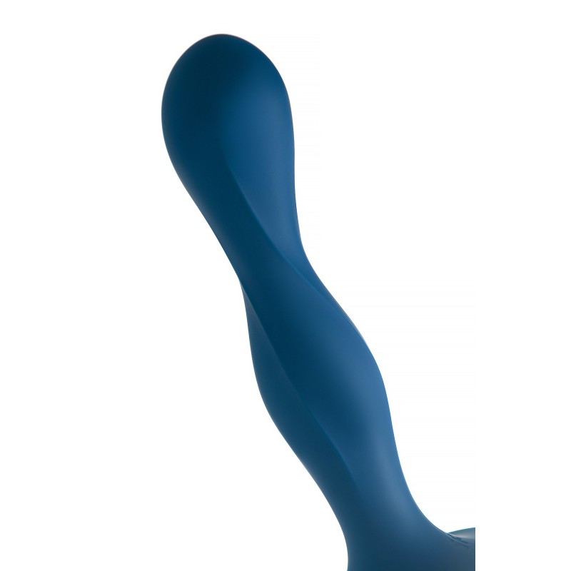 Фаллоимитатор Satisfyer Double Ball-R, силикон, синий, 18 см