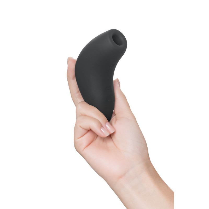 Вакуум-волновой стимулятор клитора Satisfyer Magnetic Deep Pulse, силикон, черный, 11,6 см