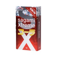 Презервативы Sagami, xtreme, cola, латекс, 19 см, 5,2 см, 10 шт.