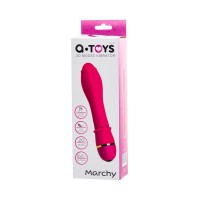 Нереалистичный вибратор A-Toys by TOYFA Marchy, силикон, розовый, 16,6 см, Ø 3
