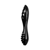 Двусторонний фаллоимитатор Satisfyer Dazzling Crystal 1, стекло, черный, 18,5 см