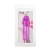Насадка на пенис с ворсинками TOYFA, TPE, фиолетовая, 13,5 см
