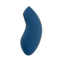 Вакуум-волновой стимулятор клитора с вибрацией Satisfyer Vulva Lover 2, силикон, синий, 11,9 см