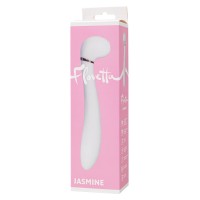 Вибратор с вакуумной стимуляцией Flovetta JASMINE, силикон, белый, 23 см