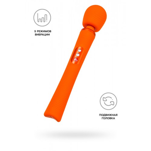Изображение Fun Factory, Германия Вибромассажер Fun Factory VIM VIBRATING WAND, силикон, оранжевый, 31,3 см