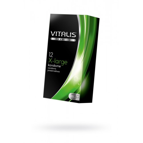 Фото Vitalis, Германия Презервативы Vitalis, premium, увеличенного размера, 19 см, 5,7 см, 12 шт.