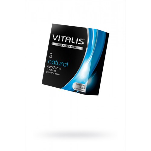 Изображение Vitalis, Германия Презервативы Vitalis, premium, классические, 18 см, 5,3 см, 3 шт.