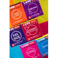 Презервативы Luxe, royal, long love, 18 см, 5,2 см, 3 шт.