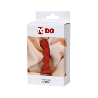 Анальный фаллоимитатор ToDo by Toyfa Favorite, силикон, красный, 13 см, Ø 2,8 см