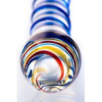 Нереалистичный фаллоимитатор Sexus Glass, стекло, прозрачный, 18 см