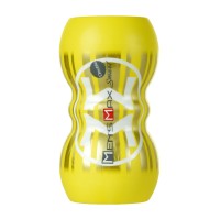 Мастурбатор нереалистичный MensMax Smart Doubble, TPE, желтый, 14,5 см