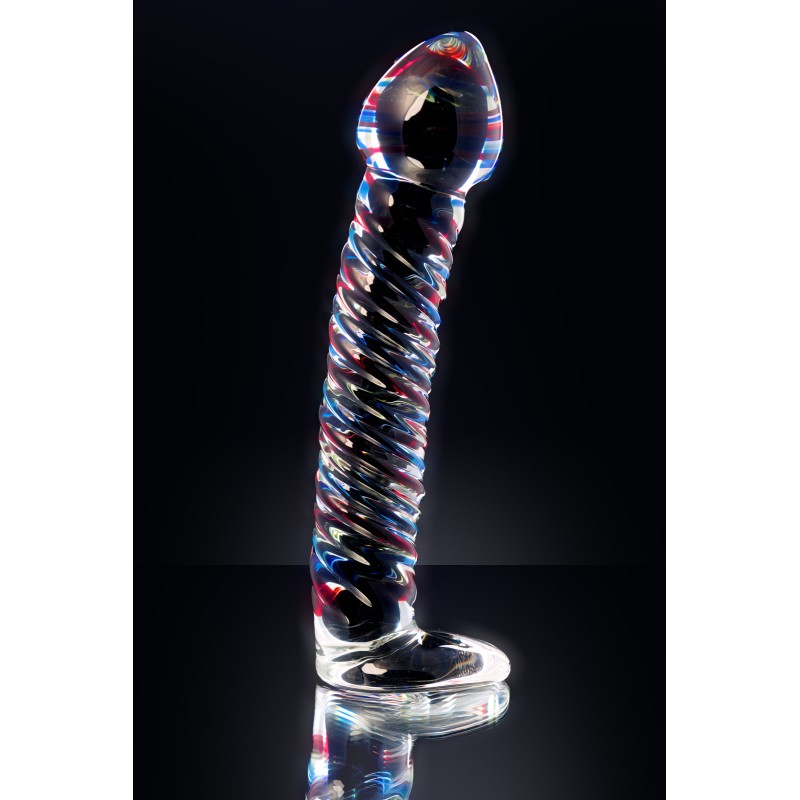 Нереалистичный фаллоимитатор Sexus Glass, стекло, прозрачный, 16,5 см