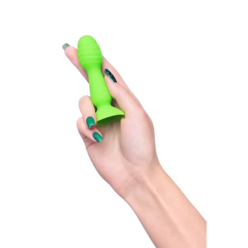 Анальная втулка A-Toys by TOYFA Terg, силикон, зеленый, 10 см