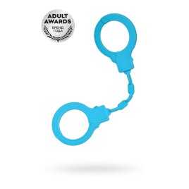 Силиконовые наручники A-Toys by TOYFA Celet, силикон, голубые, 33 см