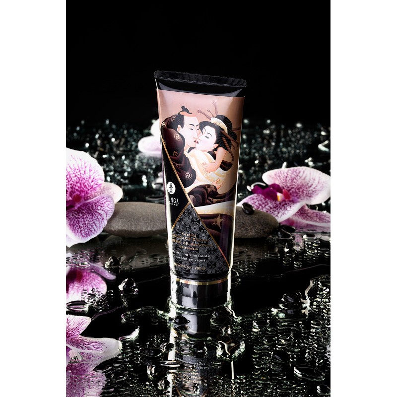 Массажный крем для тела Shunga «Пьянящий шоколад» (Intoxicating Chocolate), съедобный, 200 мл