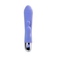 Вибратор с клиторальной стимуляцией Flovetta CROCUS, силикон, фиолетовый, 17,5 см