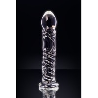 Нереалистичный фаллоимитатор Sexus Glass, стекло, прозрачный, 16,5 см