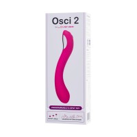 Нереалистичный вибратор LOVENSE Osci 2 G-spot, силикон, розовый, 22 см