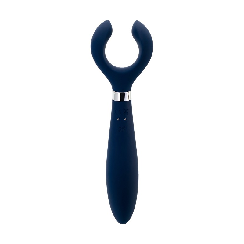 Многофункциональный стимулятор для пар Satisfyer Endless Fun, силикон, синий, 23,5 см.