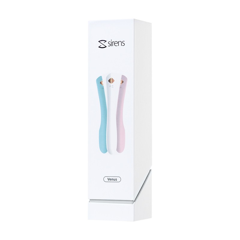 Вибратор, Sirens, Venus, силикон, белый, 22 см
