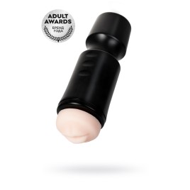 Мастурбатор A-Toys by TOYFA Denna, рот, TPE, черный, 24 см, 7,6 см