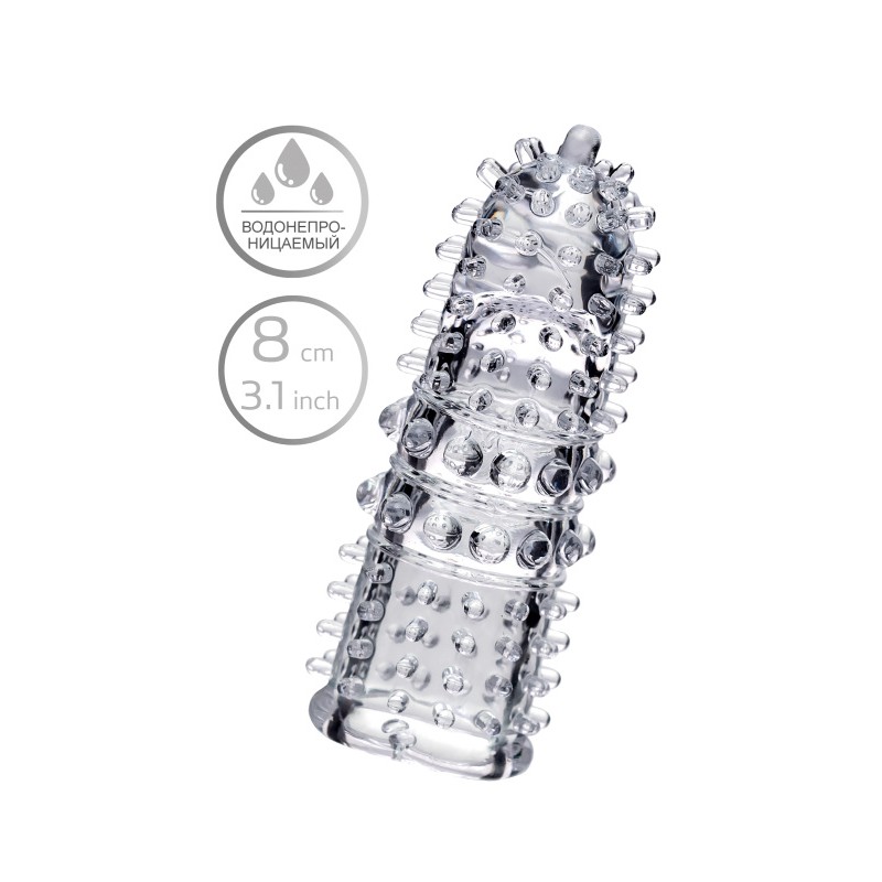 Насадка на палец A-Toys Arbo, ТРЕ, прозрачный, 8 см