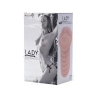 Мастурбатор реалистичный с вибрацией KOKOS Three Sisters Lady, TPR, телесный, 18 см