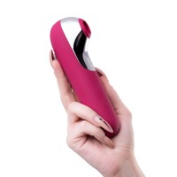 Вакуум-волновой стимулятор клитора Satisfyer Dual Love Connect App, силикон, красный, 16 см.