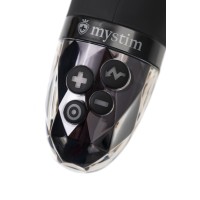 Вибратор Mystim Real Deal Neal с электростимуляцией, силикон, черный, 16,5 см