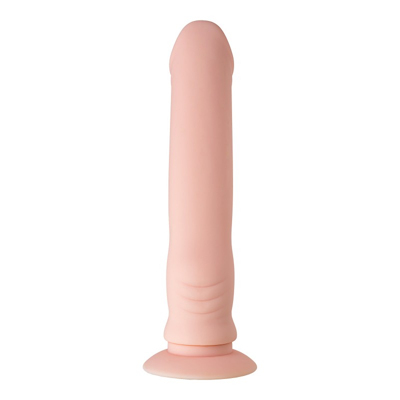 Реалистичный фаллоимитатор A-toys by TOYFA Twint, силикон, телесный, 19,5 см
