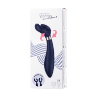Многофункциональный стимулятор для пар Satisfyer Endless Fun, силикон, синий, 23,5 см.
